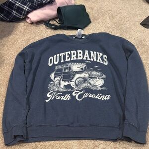 Altar'd State Navy Outer Banks Graphic Sweatshirt